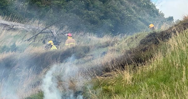 Firefighters battle hotspots after scrub fire on Mount Wellington