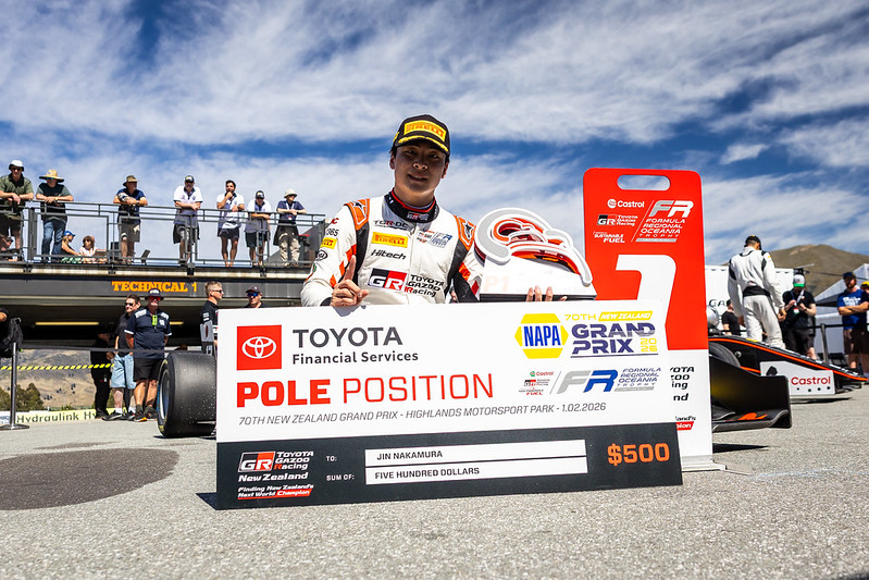 Nakamura pips Wood to New Zealand GP pole by 0.1s