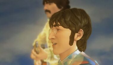 John Lennon as he appears in The Beatles: Rock Band