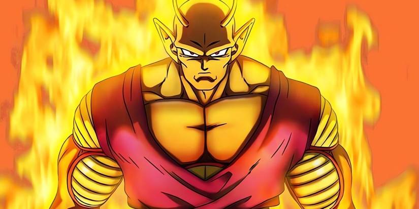 Orange Piccolo powering up for the first time during his battle against Gamma 2.