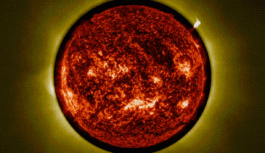 Video footage of plasma plumes erupting from the sun