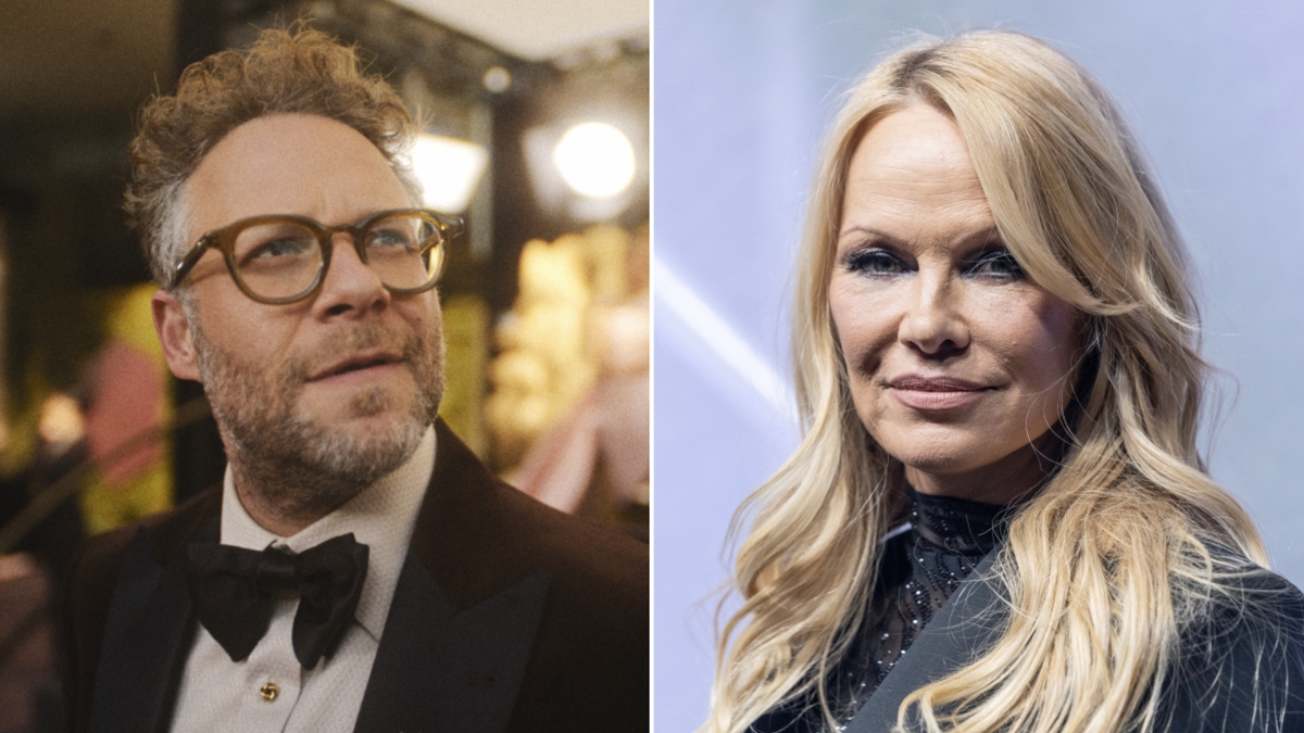 Pamela Anderson Felt "Yucky" Sitting Near Seth Rogen at Golden Globes