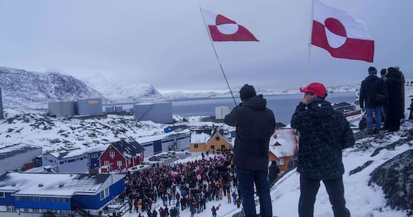 Thousands march in Greenland to support Arctic island amid threats