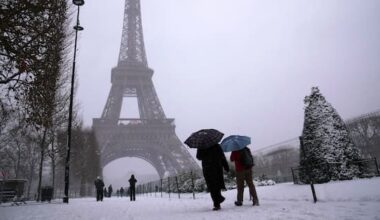 Snow and ice ground flights and choke highways in parts of Europe