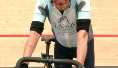 ‘Fortunate’ cyclist, 94, in world record bid