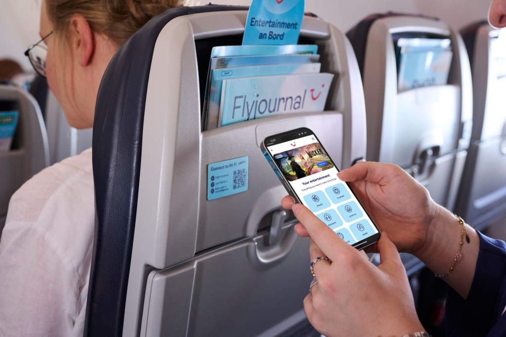 TUI in-flight entertainment on smartphone