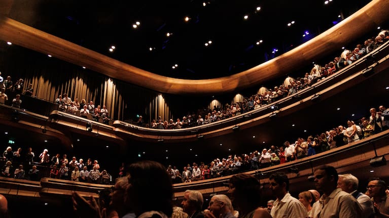 People flocked to BNZ theatre for opening night.