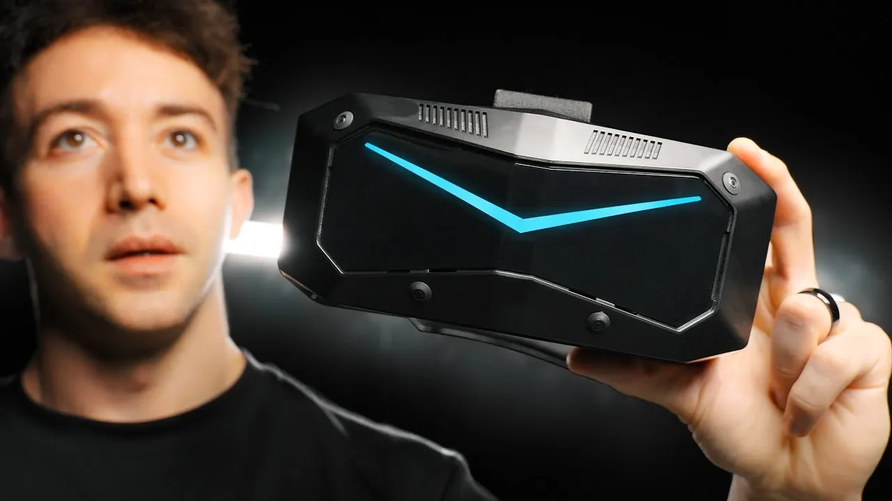 Desktop GPU like an RTX 5080 shown with cable routing, hinting at the high performance needed for 90 Hz.