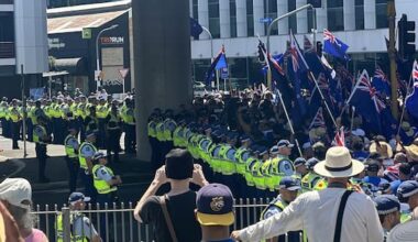 Brian Tamaki-led protesters blocked by police at motorway cordon
