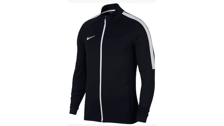 Police would like to hear from anyone who may know someone that wears or has worn a Nike brand Men’s Dry Academy Soccer Track Jacket with black and white colouring, similar to the one pictured.