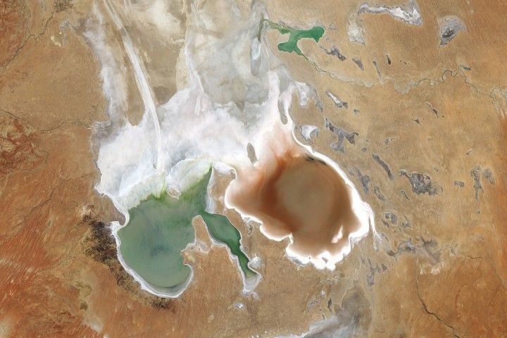 Lake Eyre Blushes - NASA Science