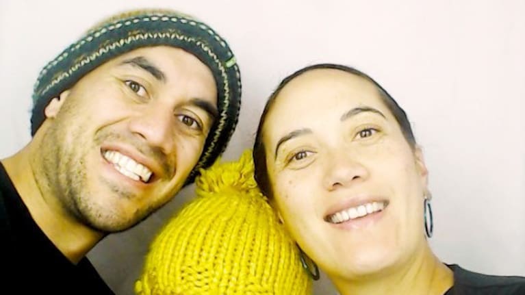 Ria Hall with former partner Eruera Keepa.