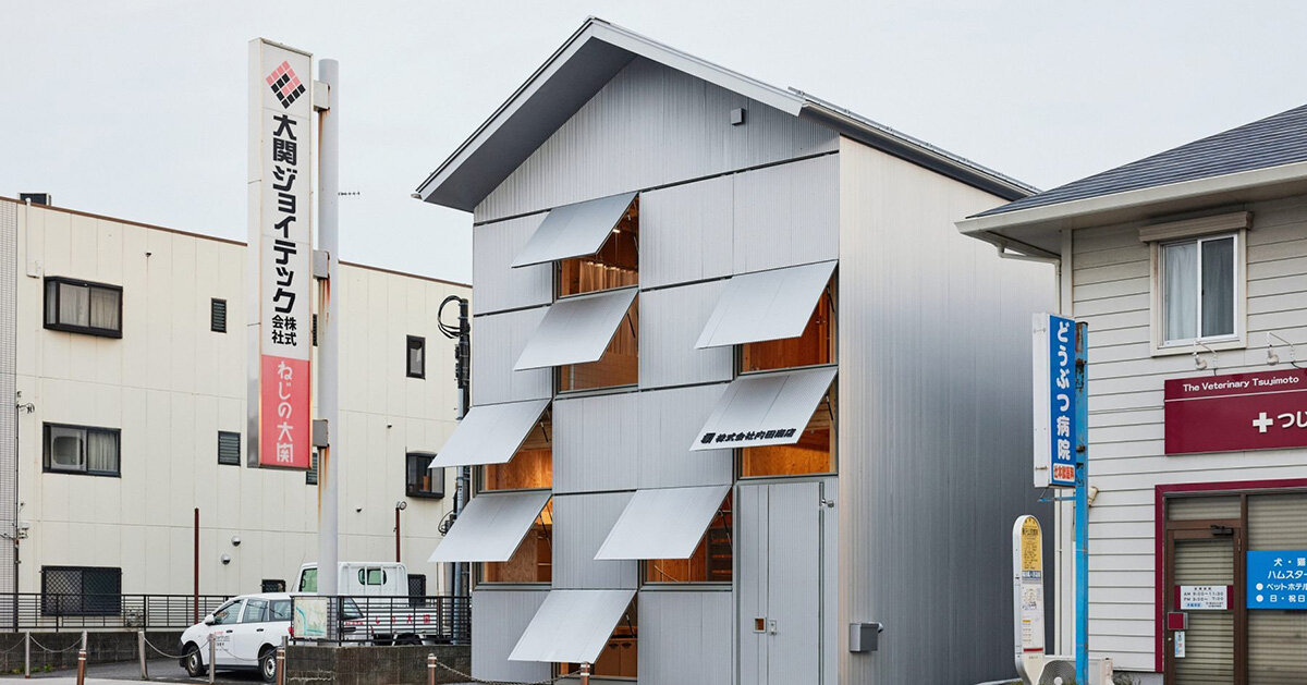 schemata architects transforms japanese townhouse into office