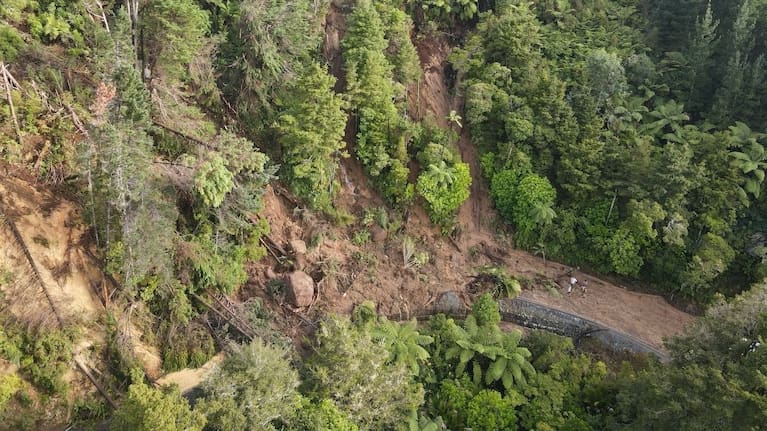 The huge Helena Bay Hill slip will take at least $10 million to repair and risks the collapse of Russell Road underneath it.