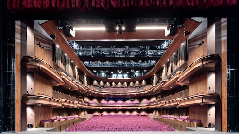 The view from the stage at the recently-opened BNZ Theatre in Hamilton.