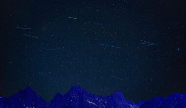 Starlink Satellites In The Night Sky.