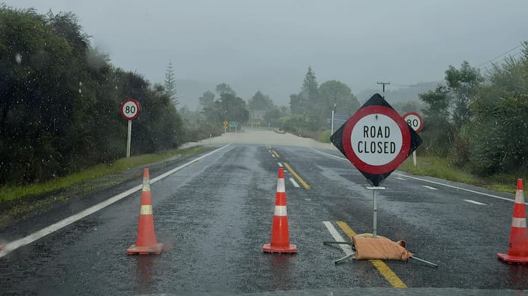 State Highway 25 closed near Whitianga.