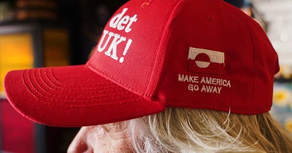 Greenland protesters mock Trump's slogan