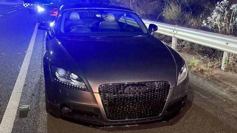 The Audi has been impounded for 30 days. (Source: Victoria Police)