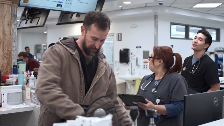 Dr. Shen and Dr. Robbie in The Pitt