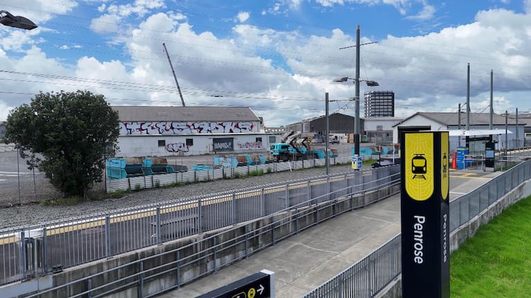 The train station at Auckland's Penrose.