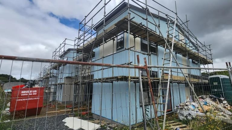 The Valley Road construction project in Pukekohe.