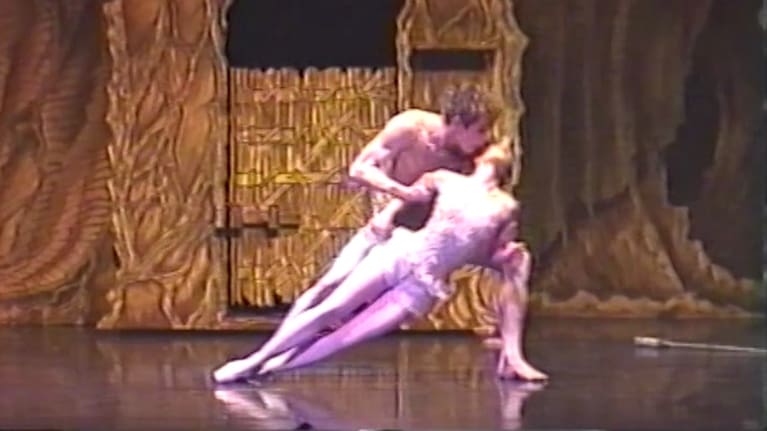 Tony Behan as Peter Pan in a Royal New Zealand Ballet production.