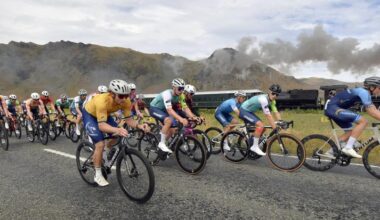 Going loco: Tour riders race Kingston Flyer