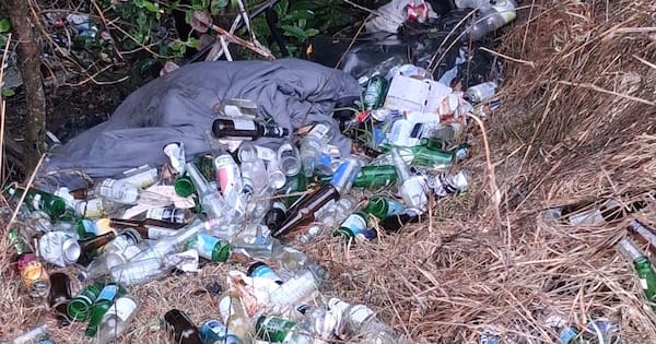 Litter louts strike picturesque hillside near Martinborough