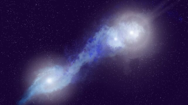Three Supermassive Black Holes Discovered on Collision Course in a Cosmic First