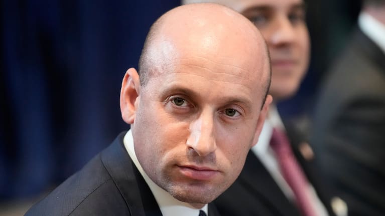 United States Homeland Security Advisor Stephen Miller reacts on the sidelines of the ASEAN Summit in Kuala Lumpur, Malaysia in October.