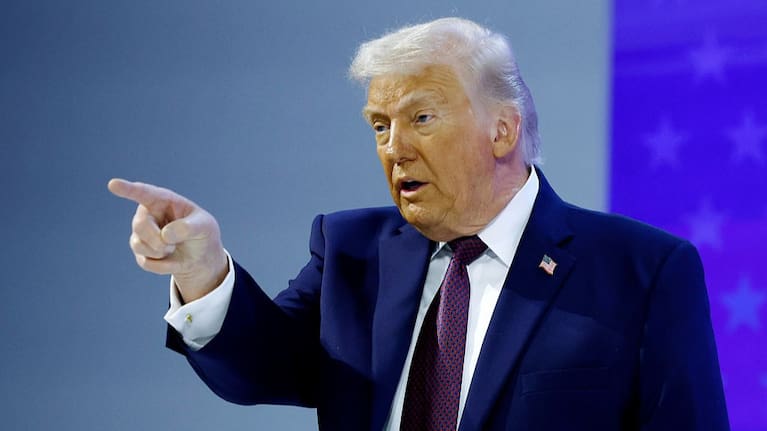 US President Donald Trump attends the World Economic Forum in Davos, Switzerland