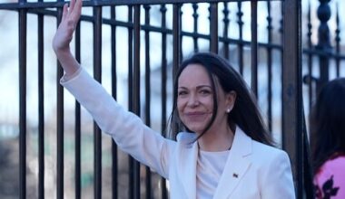 Machado says she presented her Nobel Peace Prize to Trump during meeting