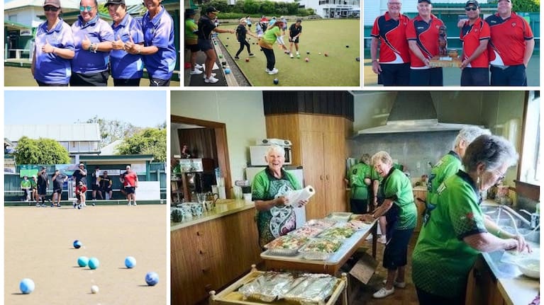 Waiariki Bowls will rely mostly on volunteers and the goodwill of local clubs to run the 52nd Aotearoa Māori Bowls Nationals 2026. President Lillie Mohi stands at the top left (supplied by Waiariki Bowls Inc.).