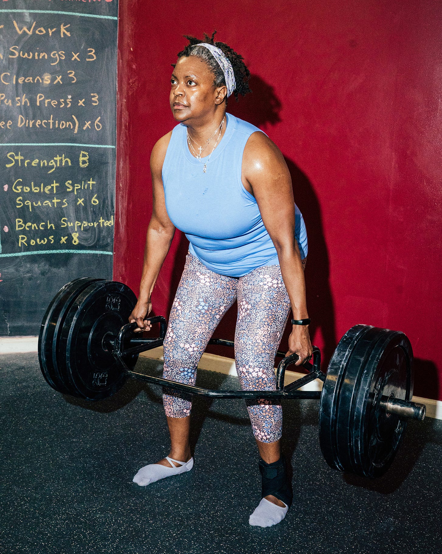 heather green at harlem kettlebell club in new york city.