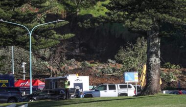 A search for 6 presumed dead in a New Zealand landslide is expected to take days