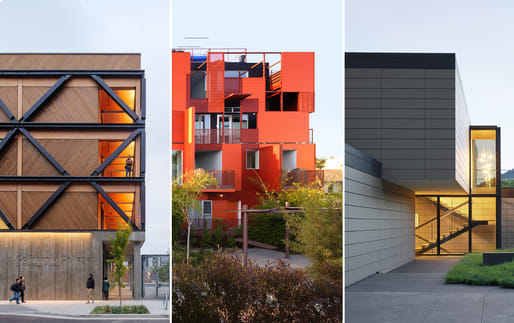 (From left) 2025 California Awards recipients work: Studio Gang, Lorcan O’Herlihy, and Steven Ehrlich. Images courtesy AIA California