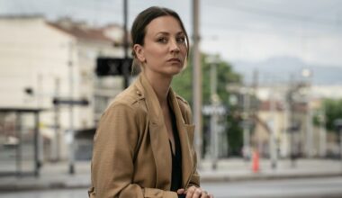 Kaley Cuoco on Paris street in MGM+'s Vanished