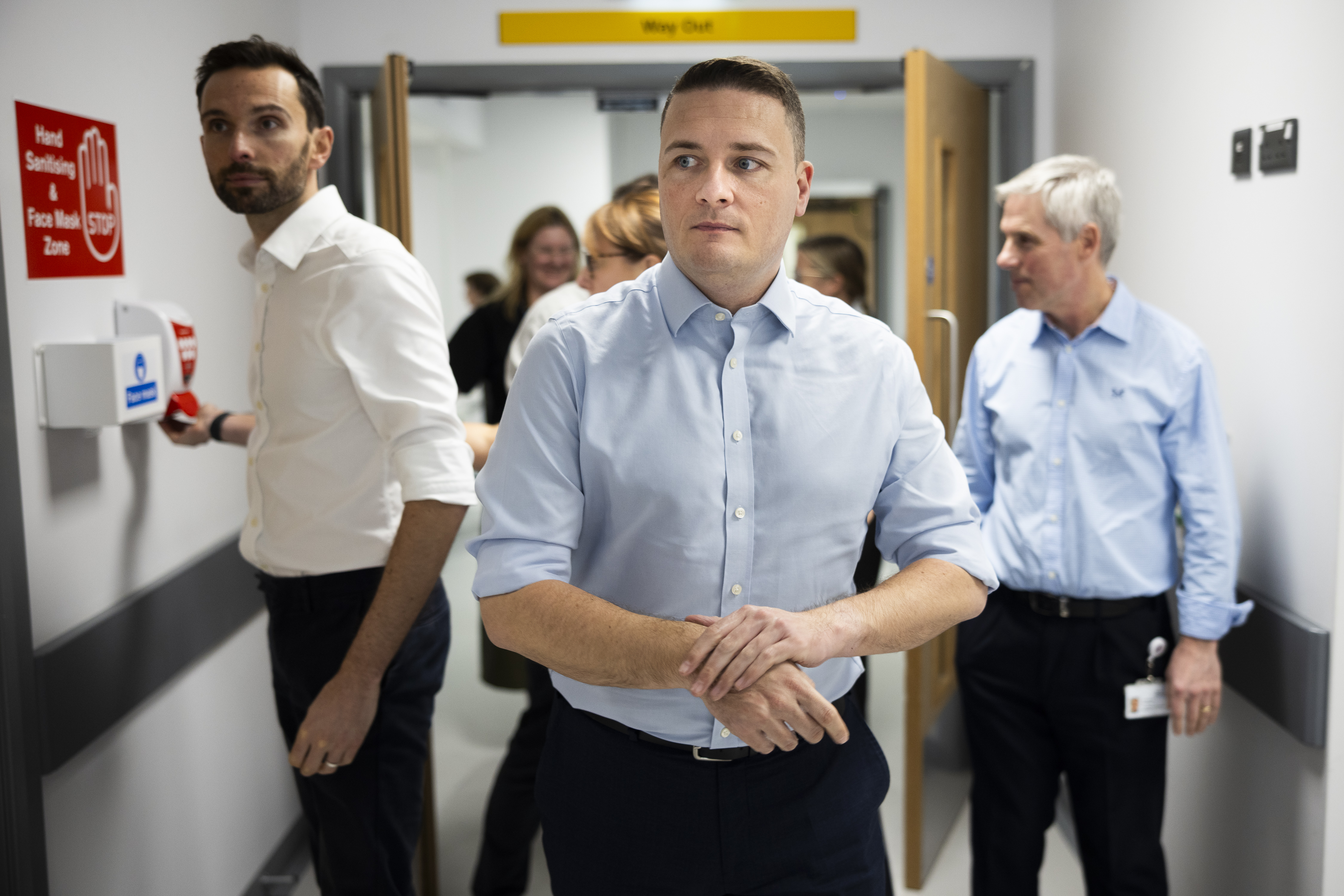 Labour Health Sec Wes Streeting at West Cumberland Hospital.