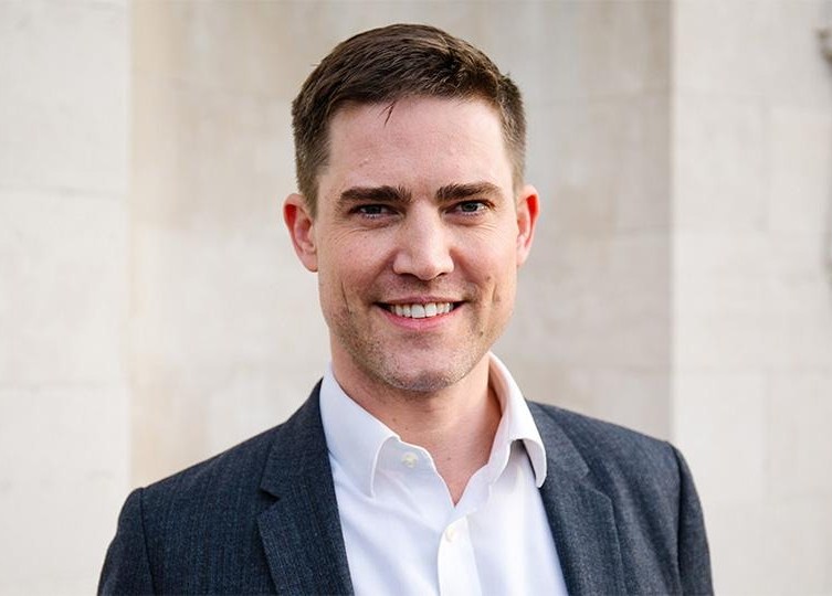 Tom Sleigh, Chair of Goldsmiths Council, smiling.