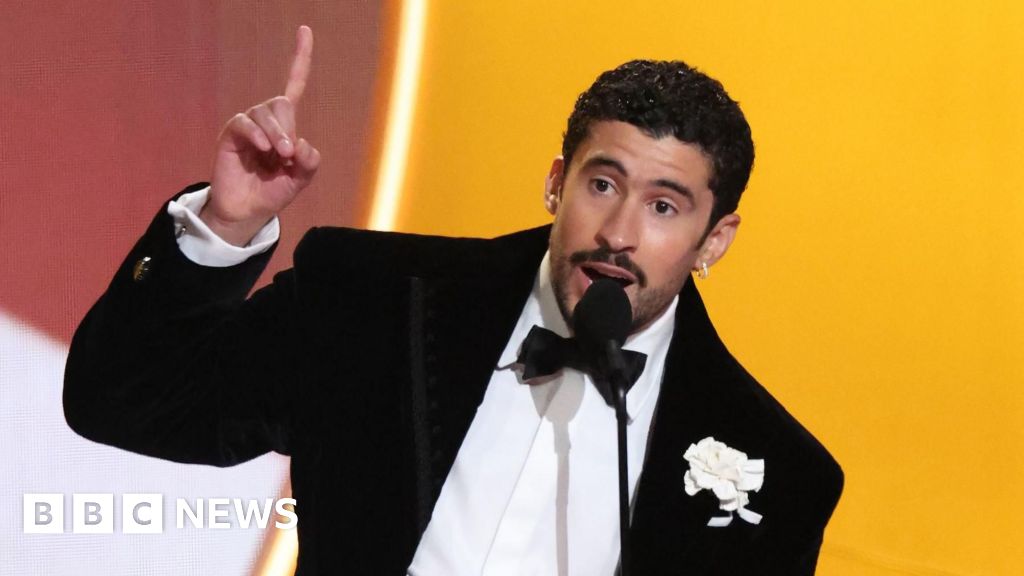 Bad Bunny makes Grammy history as he wins best album - BBC