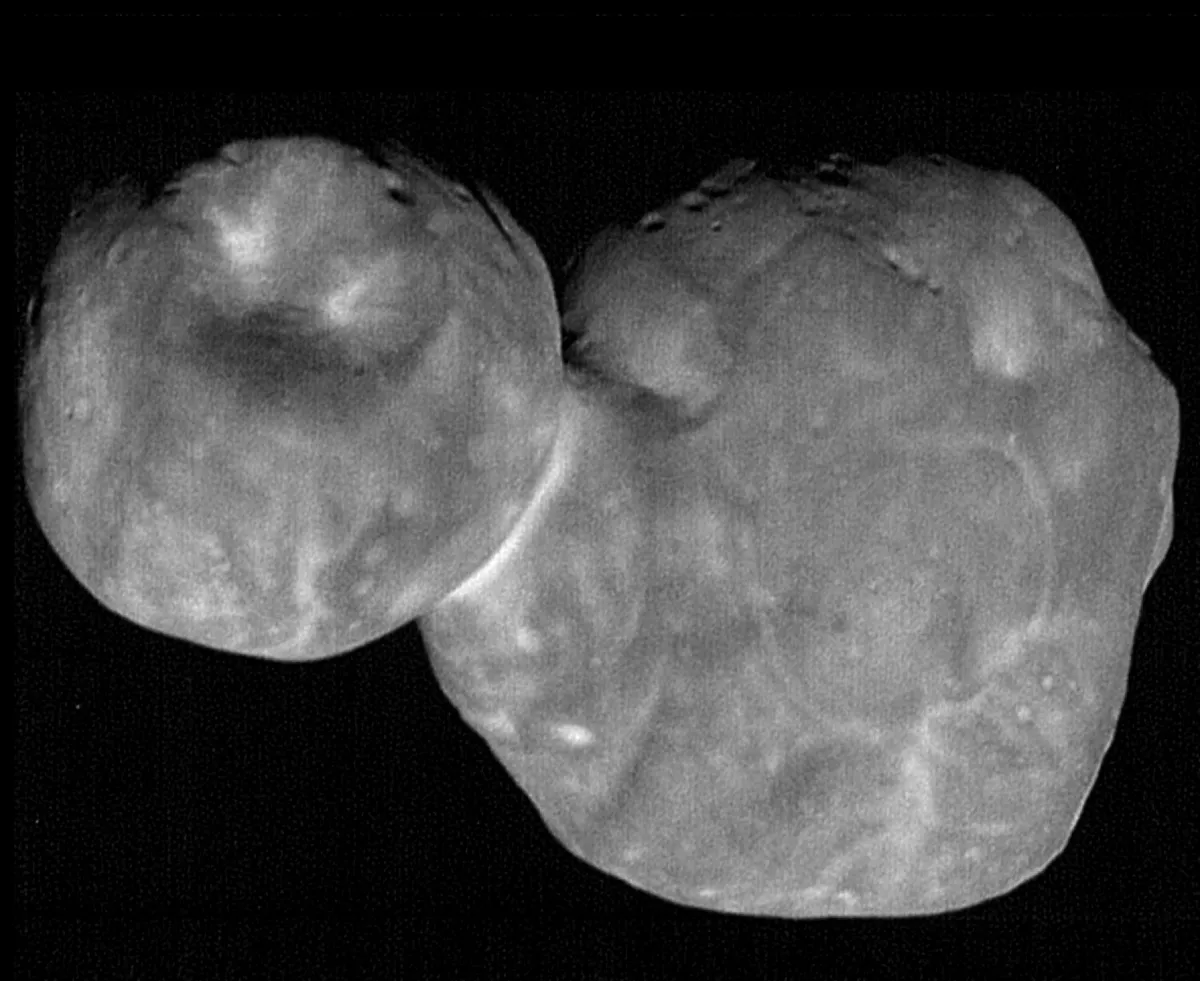 New Horizons flew by Kuiper Belt Object 486958 Arrokoth on 1 January 2019. Credit: NASA/JPL-Caltech