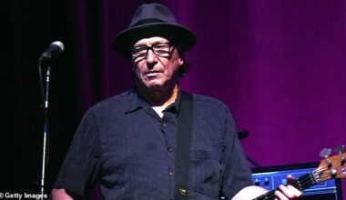 Blondie bassist Fred Smith has died aged 77 after suffering a long illness (pictured in 2016)