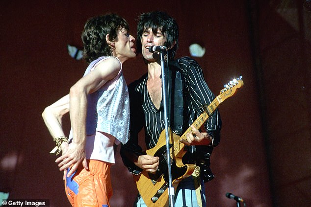 The multi-million-pound annual revenue from classics like Satisfaction and Jumpin' Jack Flash flows primarily to songwriters Mick and Keith (pictured in 1980)