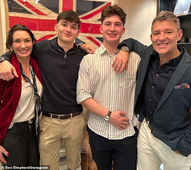 The presenter is a proud father to sons Sam, 20, and Jack, 19, whom he credits as the inspiration behind his new business venture