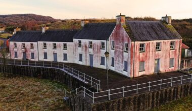 The houses were built on a former oil refinery site in Llandarcy, near Neath, South Wales, under plans to turn industrial land into a thriving new village named Coed Darcy