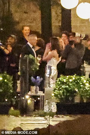 Ed Savage speaks with one of the women cast in the Golden Bachelor 2026 in the grounds of Tresco