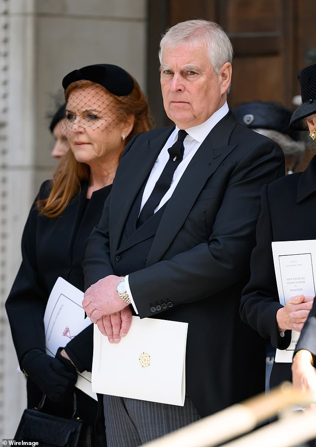 The clamour for transparency will not be silenced by Andrew Mountbatten-Windsor’s arrest. If anything, it is likely to increase (Andrew with ex wife Sarah Ferguson at the funeral last year)