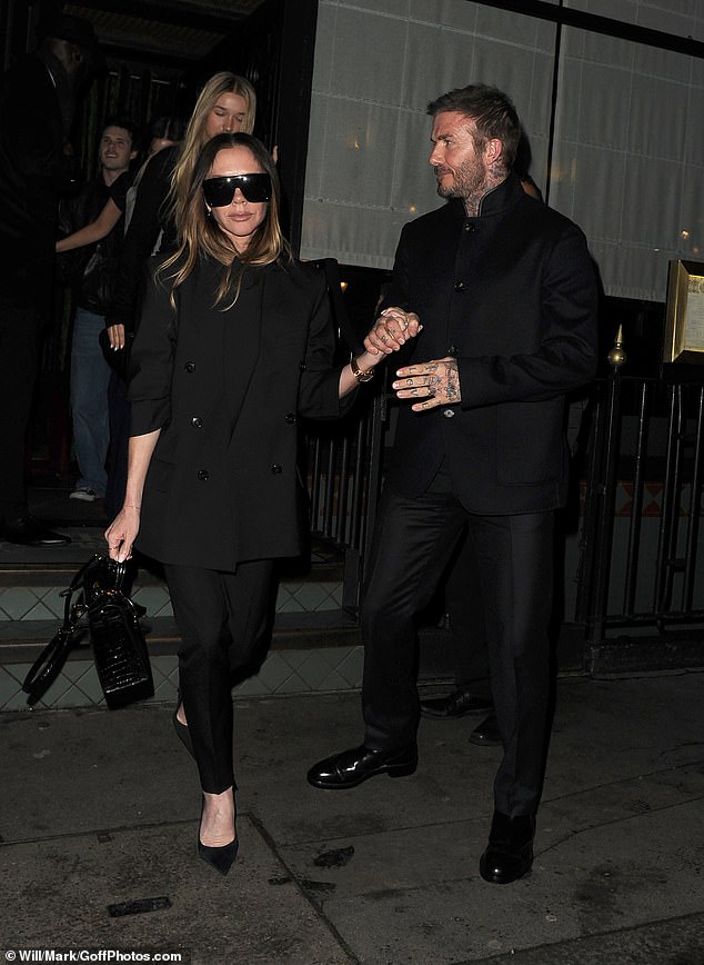 Victoria, 51, and David Beckham, 50, treated their family to a swanky meal at Gymkhana in Piccadilly to celebrate son Cruz's 21st birthday on Friday night