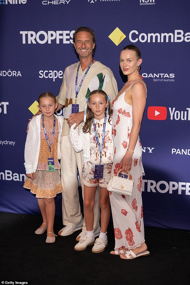 The A-list society couple stepped out at the opening night of the Tropfest short film festival with the billionaire publican's two older children on Sunday